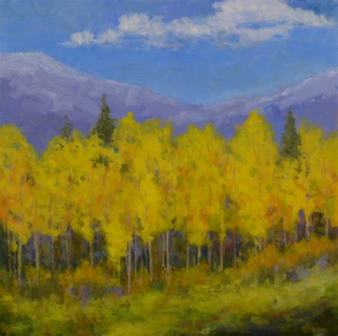 Daily Painters Of Colorado Mountain Aspens An Original Western