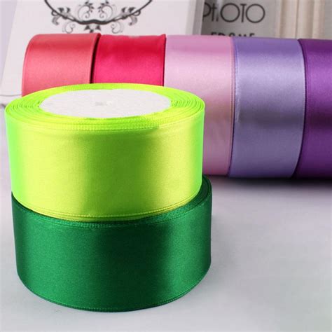 Cheap 25Yards Roll New Arrival 25Yards Roll Bow 5cm Handwork Silk Satin