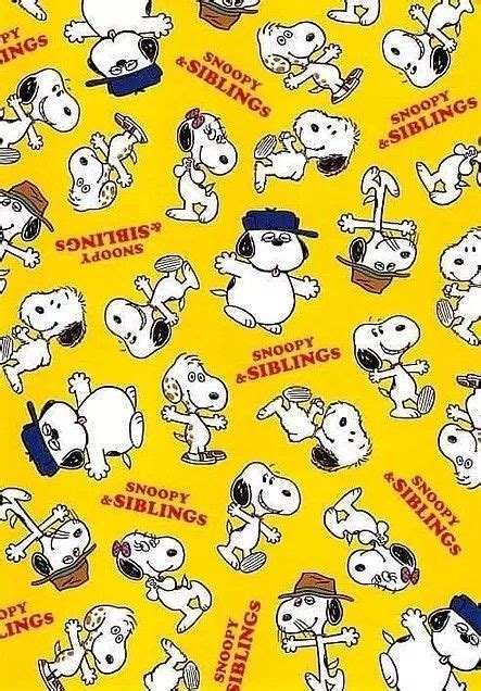 A Yellow Background With Snoopy Sayings And Pictures On It S Side