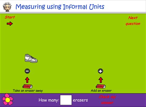 Measuring Using Informal Units Mathematics Skills Online Interactive