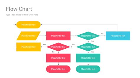 Flow Chart PowerPoint Template Diagrams | Powerpoint templates, Flow ...