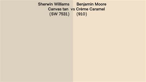 Sherwin Williams Canvas Tan Sw 7531 Vs Benjamin Moore Crème Caramel