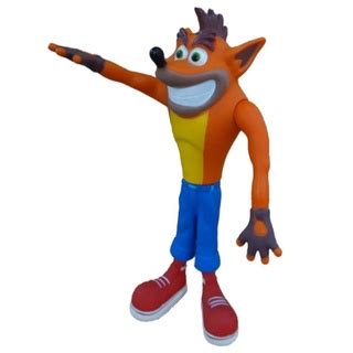 Boneco Crash Bandicoot Clássico Action figure colecionável Articulado