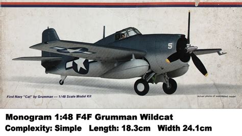 Monogram 1 48 F4F Grumman Wildcat Kit Review YouTube