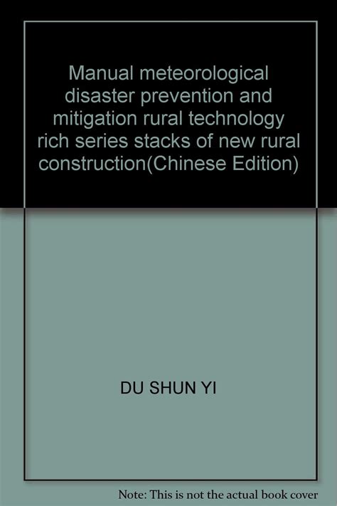 Manual Meteorological Disaster Prevention And Mitigation Rural