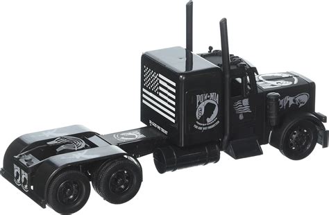 New Ray 132 WB Peterbilt Black Out PowMia Veterans Tribute Yaxa Store