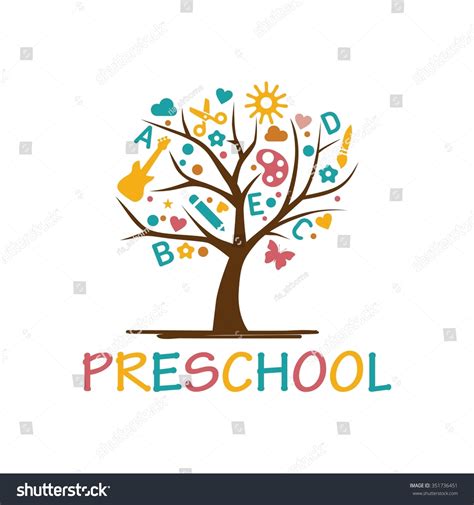 Playgroup Preschool Kindergarten Logo Template Vector De Stock Libre