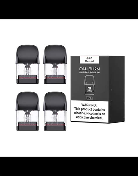 Uwell Caliburn G3 Replacement Pods 4 Pk CRC Fluidvape Ca