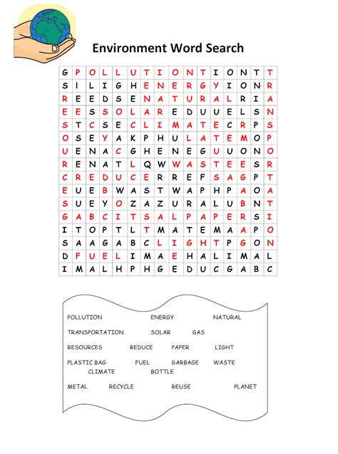 Environment Word Search Printable Printable Word Searches