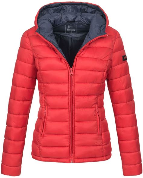 Marikoo Lucy Damen Steppjacke Bergangsjacke B Rot Gr E M Gr