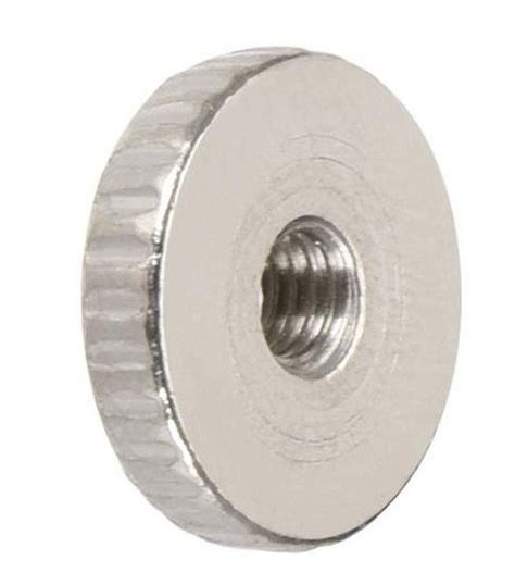 Polished Stainless Steel Thin Type Knurled Thumb Nuts Grade Size