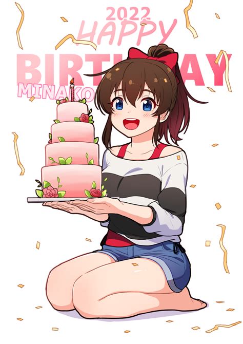 Safebooru 1girl 2022 Background Text Bangs Barefoot Birthday Birthday