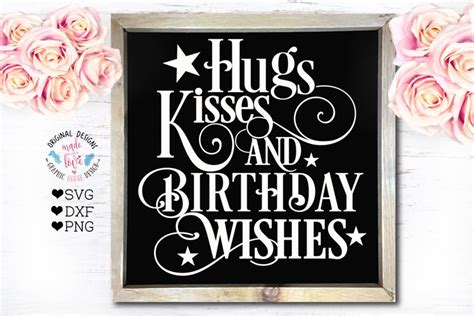 Birthday Cut File Sublimation Birthday Wishes