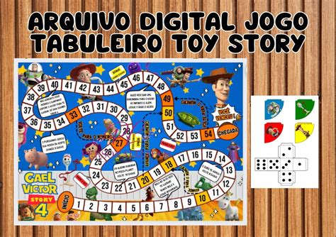 Jogo Tabuleiro Toy Story Arquivo Digital Elo