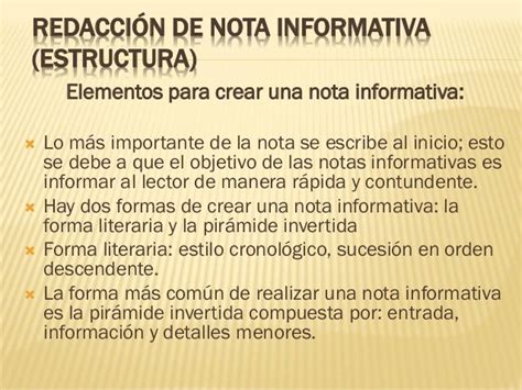 La Nota Informativa