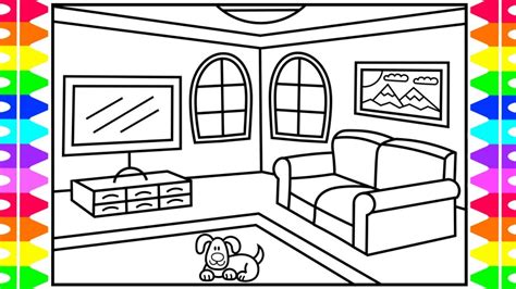 How To Draw Furniture Coloring Page Trace Drawing | Images and Photos ...