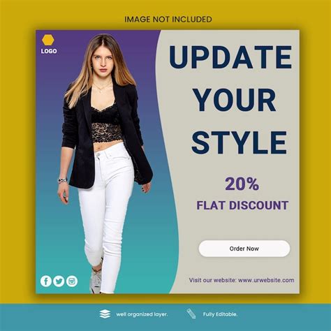 Premium PSD Fashion Social Media Post Design Template