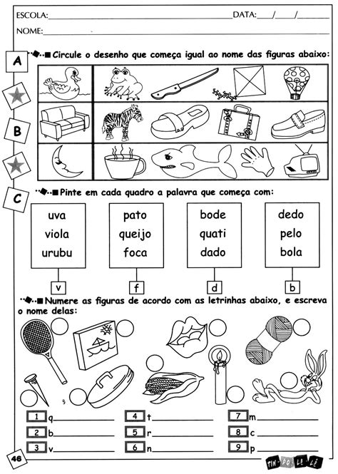 Atividades Pedagógicas Para Imprimir BRAINCP