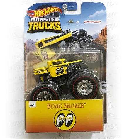 Hot Wheels Monster Trucks Racing Series Bone Shaker Mooneyes Metallic Black Variations