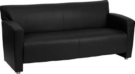 Hercules Majesty Series Black Leather Sofa By Flash Furniture