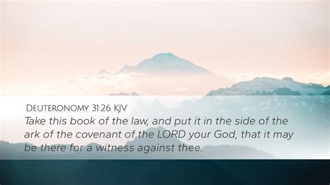 Deuteronomy 31 26 KJV Desktop Wallpaper Take This Book Of The Law