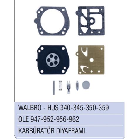 HUSQVARNA 340 345 350 359 KARBÜRATÖR DİYAFRAM WALBRO