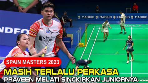 Praveen Melati INA VS Rehan Lisa INA Spain Masters 2023 Babak