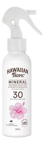 Protector Solar Mineral Fps Hawaiian Tropic Aceite De Coco Env O Gratis