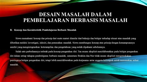 Desain Dan Implementasi Pembelajaran Berbasis Masalah Mata Kuliah