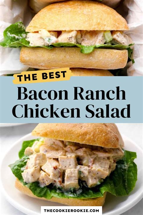 Bacon Ranch Chicken Salad Recipe - The Cookie Rookie®