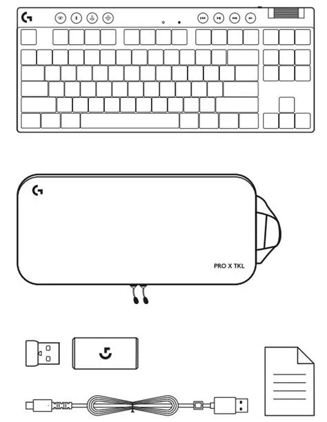 logitech G PRO X TKL Lightspeed Wireless Gaming Keyboard User Guide