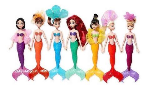 Set D Ariel La Sirenita Y Sus Hermanas Disney Store Original Env O Gratis