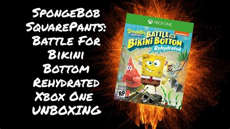 Spongebob Battle For Bikini Bottom Rehydrated Xbox One Unboxing Youtube