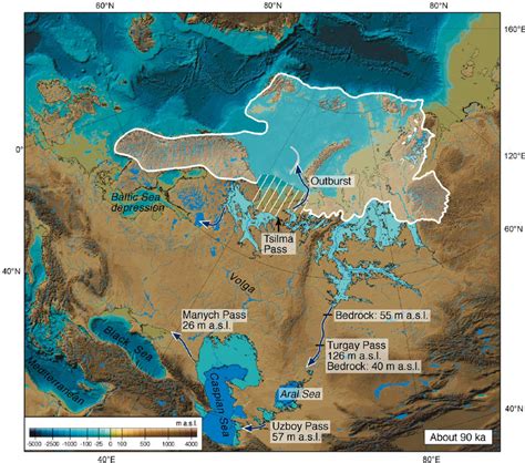 Reconstruction Of Ice Dammed Lakes And Rerouting Of Rivers During The