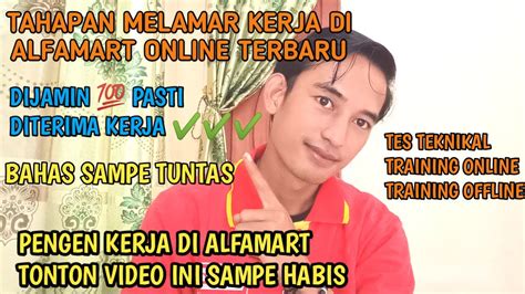 CARA MELAMAR KERJA DI ALFAMART SECARA ONLINE TERBARU 2023 TES