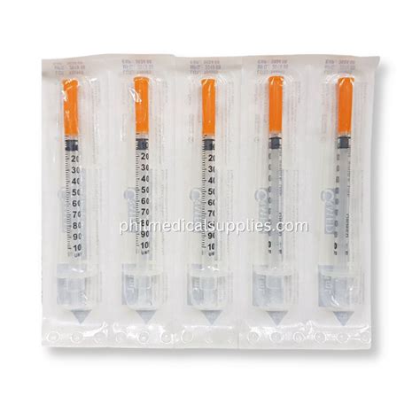 Insulin Syringe 1ml G29×12″ 100s Ormed Philippine Medical Supplies