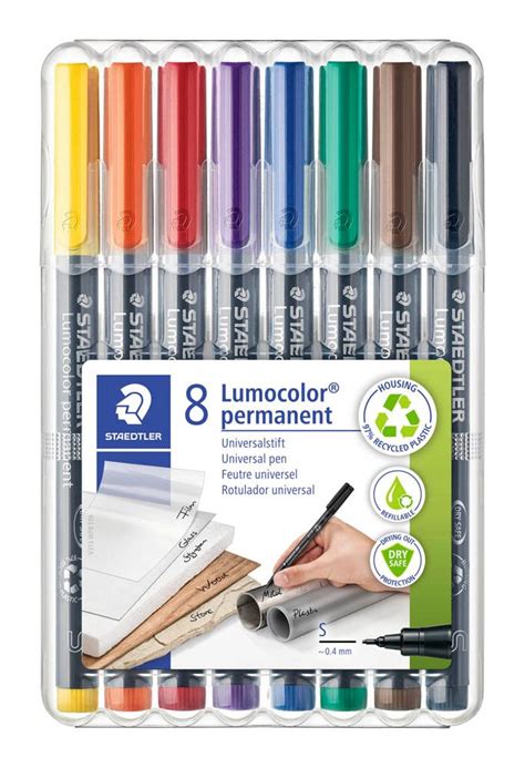 Staedtler Lumocolor Folienstifte Set Farbsortiert Permanent St Printus