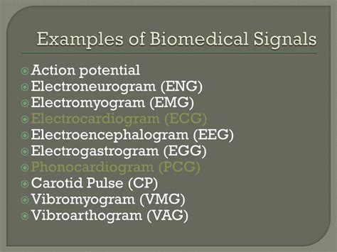 Ppt Examples Of Biomedical Signals Powerpoint Presentation Free