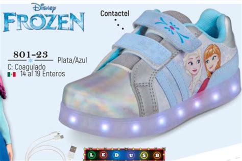 Venta Tenis Frozen Luces En Stock