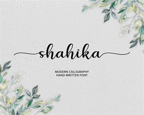 Calligraphy Font Handwritten Font Installable Font Instant | Etsy