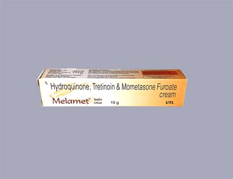 Melamet Cream G Hydroquinone Tretinoin Mometasone Furoate