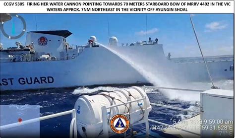 China Faces International Criticism After Its Vessel Fired Water Cannon