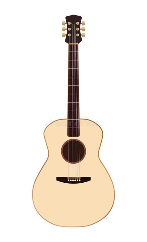 Vector Del Icono De La Guitarra Muestra Ac Stica Del Instrumento