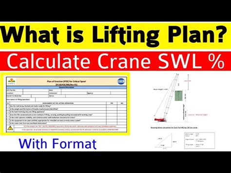 Crane Lift Plan Forms Inputprimary