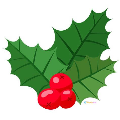 FREE Christmas Holly Clipart (Royalty-free) | Pearly Arts