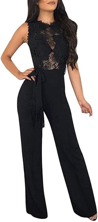 Battercake Damen Schlank Jumpsuit Mit Hoher Taille Sommer Mode Ärmellos