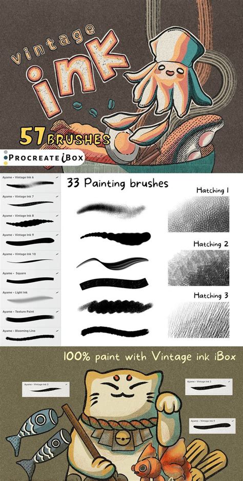 Procreate Vintage Ink Comic Brush In Procreate Brushes Free