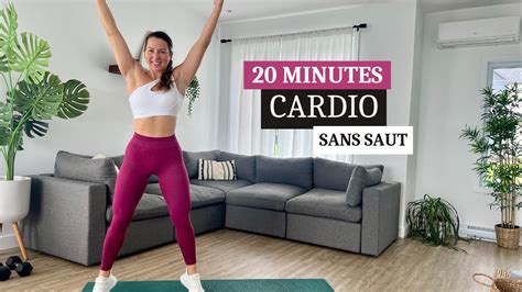 20 min cardio sans saut et sans impact cardio à la maison sans