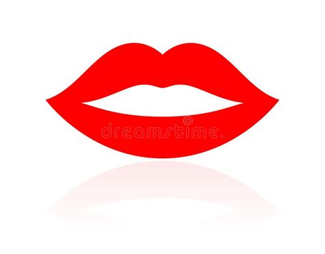 Icono Del Vector De Labios Rojos Ilustraci N Del Vector Ilustraci N