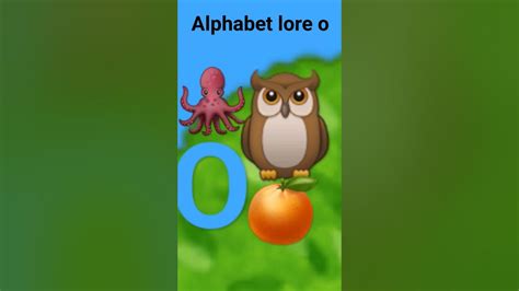 Alphabet Lore O🍊🦉🐙 Youtube